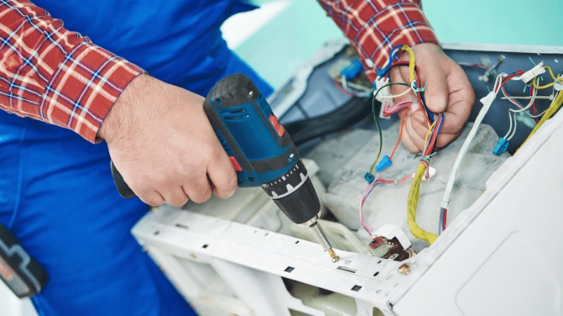 Gaziemir Fondital Fondital çamaşır makinesi kart tamiri – Su almama arızası orijinal parça ile giderildi. - Teknik servis örneği